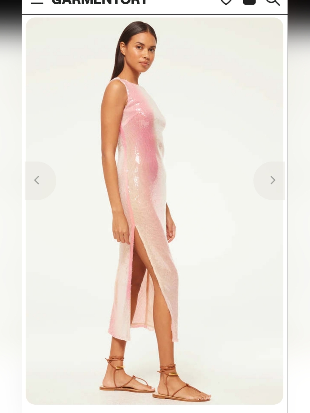 Misa Los Angeles Pink Ombre Sequin Maxi Dress - Picture 3 of 6